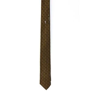 Vintage 60s Superba Brown Golf Novelty Skinny Tie Polyester